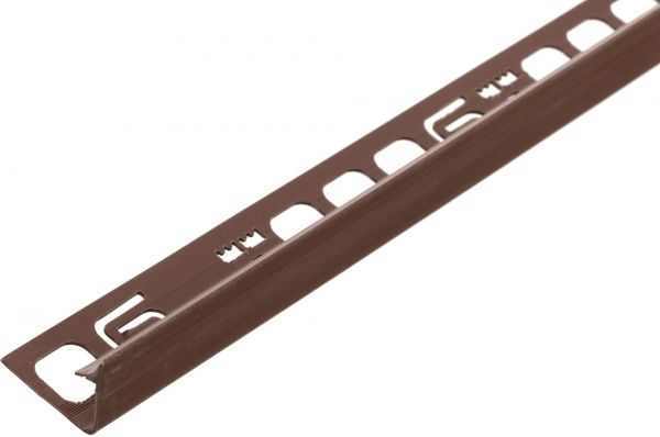Уголок для плитки Salag ПВХ 12 мм 2,5 м светло-коричневый 