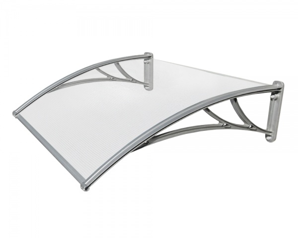 Дашок Oscar ® Tandem 1500х930х280 мм серебристый с сотового поликарбоната 4 мм прозрачный