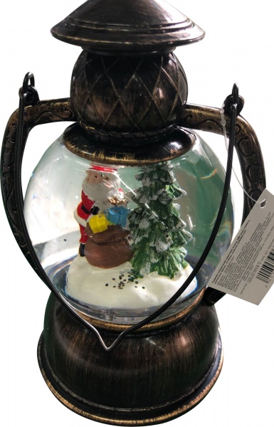 Сувенир новогодний лампадка водная которая снежит 11х20см 20WSMY-031 