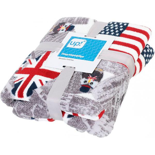 Плед мікрофібра Underprice Газетка 200x220 см