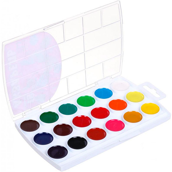 Акварель медовая 18 цветов без кисти 400104_1 Good Li