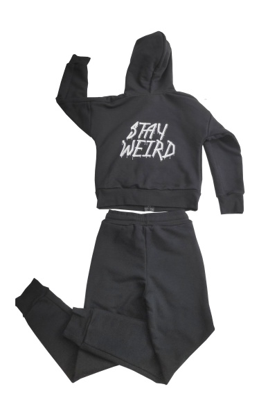 Спортивный костюм для мальчиков Роза р.134 черный 221112 