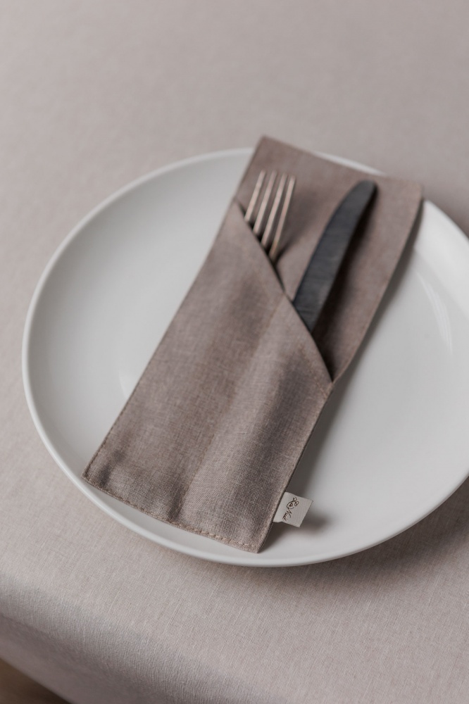 Чехол для приборов La Nuit Шанталь 10x24 см коричневый