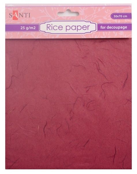 Папір рисовий коричневий 50x70 см Santi