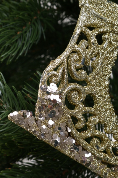 Декоративна підвіска Ковзани 12 см HFK2061G золотий