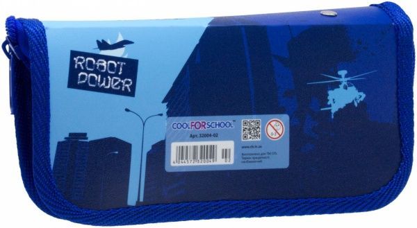 Пенал Robot Power CF32004-02 Cool For School синий с красным