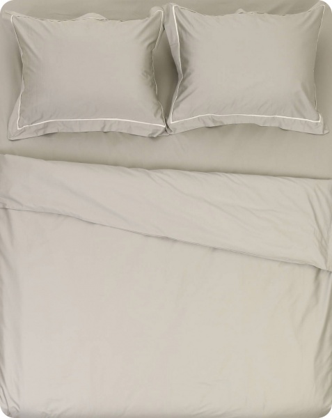 Комплект постельного белья Solid 2 серо-зеленый La Nuit 