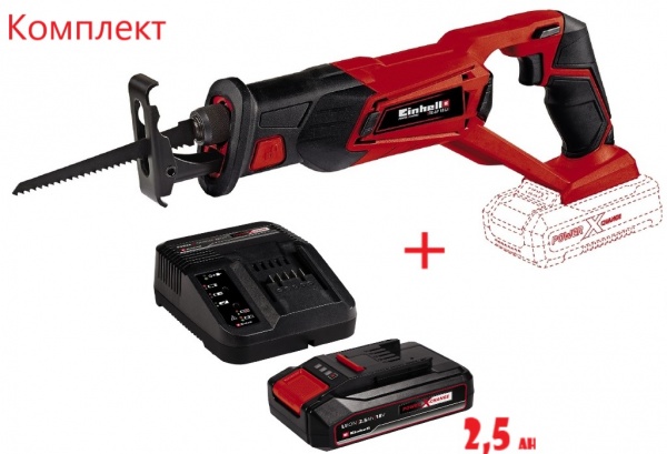 Пила шабельна Einhell TE - AP 18/22 Li PXC Starter Kit 2,5 4326300+4512097