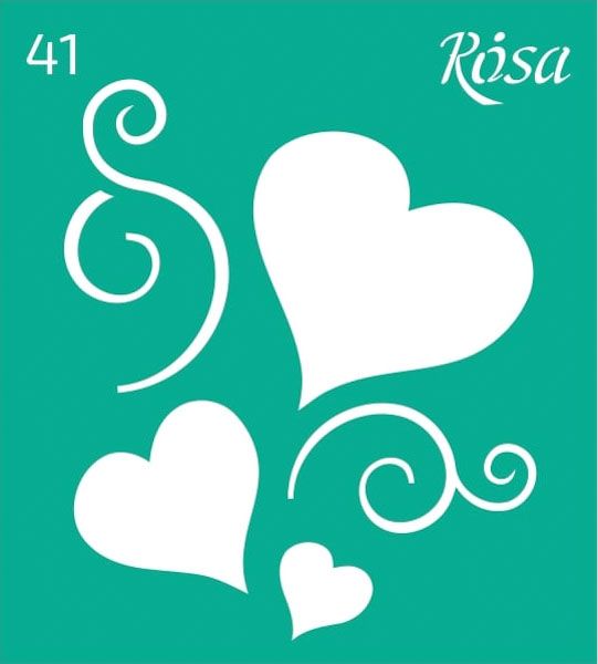 Трафарет многоразовый самоклеящий №41 3625141 90х100 мм Rosa Talent