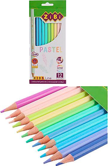Олівці кольорові PASTEL ZB 2470 ZiBi