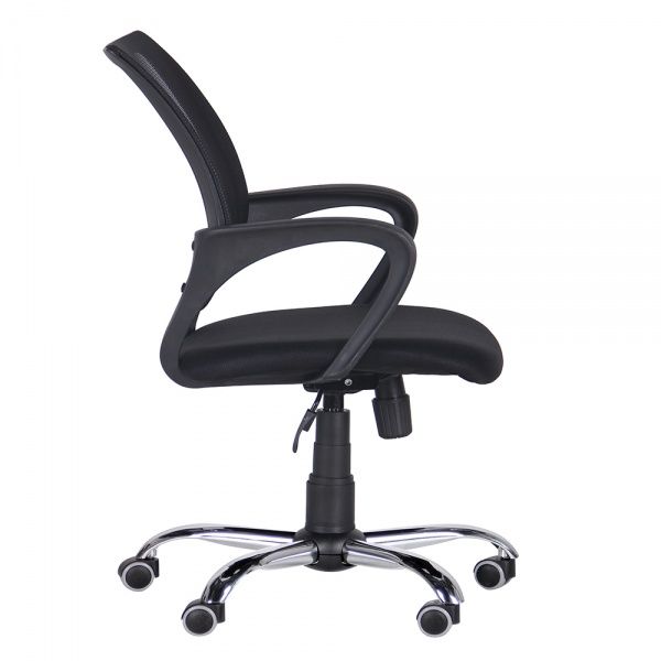 Кресло AMF Art Metal Furniture ВебХром Tilt спинка-сетка черный 