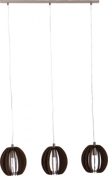 Підвіс Eglo Cossano 3x40 Вт E14 коричневий 94641 