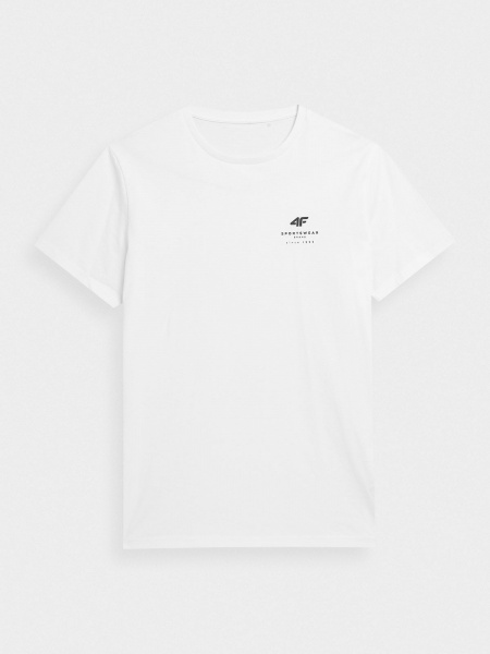 Футболка 4F TSHIRT M0951 4FAW23TTSHM0951-10S р.L білий