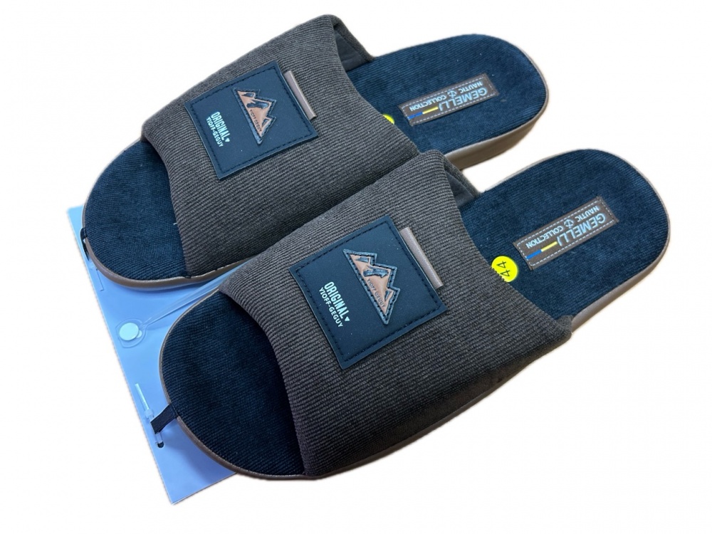 Обувь домашняя Gemelli Берни р.41/42/43/44/45/46 черныйкоричневыйтемно-синий