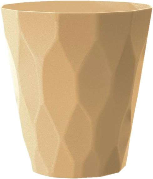 Кашпо пластикове Prosperplast Rocka круглий 3,4л капучино (70994-7502) 