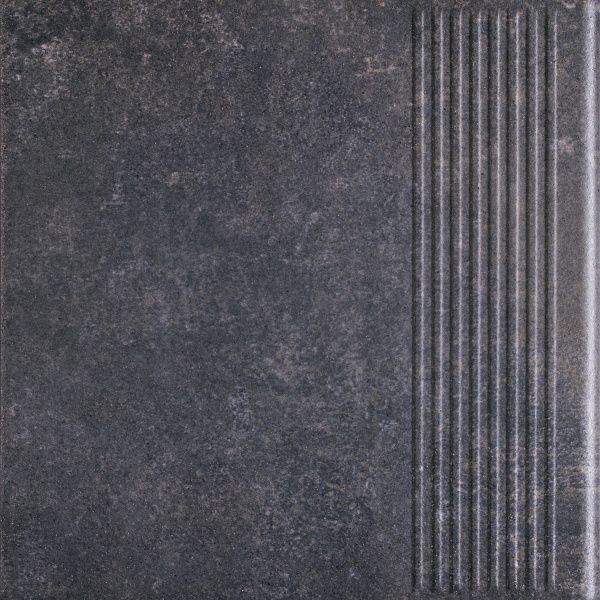 Клинкерная плитка Marsala antracite stopnica prosta 30x30 Ceramika Paradyz