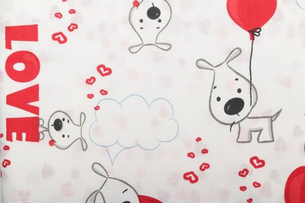 Комплект постельного белья СЕЛЕНА Снуппи белый с рисунком 