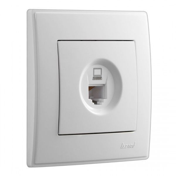 Розетка комп’ютерна Lezard Lesya білий 705-0202-139