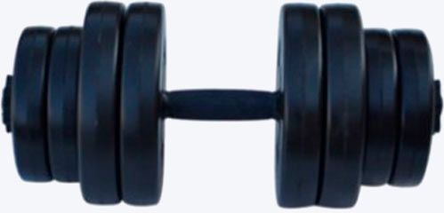 Гантель RN-Sport BDone-16 16 черный 