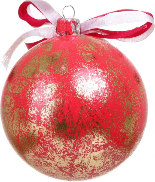 Шар новогодний Декупаж d 80 мм в ассортименте