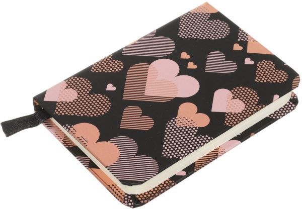 Блокнот Gold line hearts 10,5x7,5 см