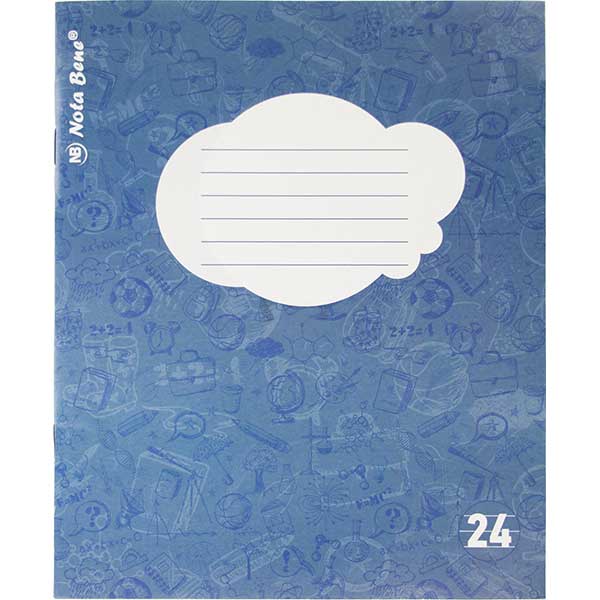 Тетрадь линия Nota Bene фоновый 24 листа