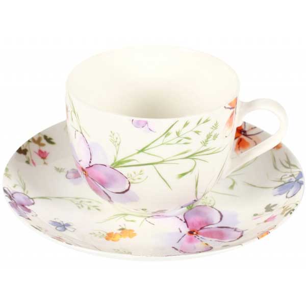 Чашка с блюдцем Aquarelle 230 мл Krauff