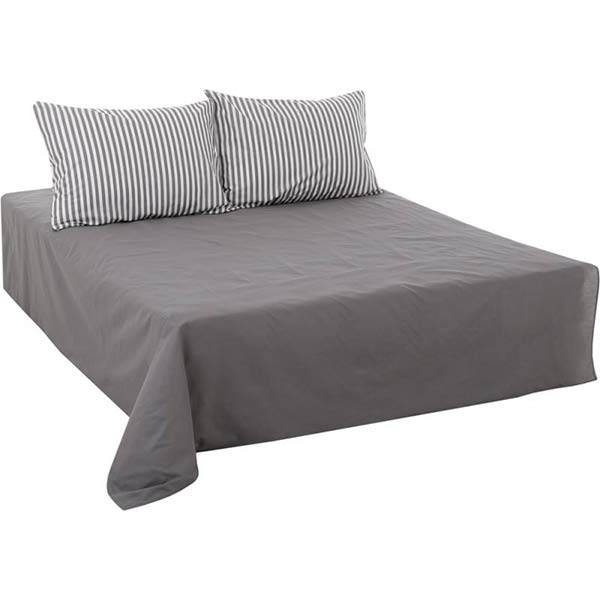 Комплект постільної білизни двоспальний Underprice Смужка сіра
