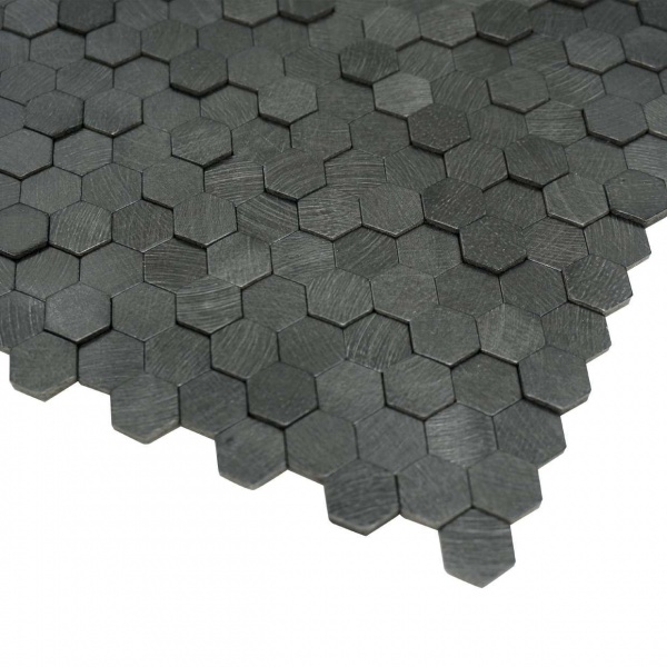 Декоративна панель EMERGO самоклеюча Hexagon 3D Чорний Home Inspire 