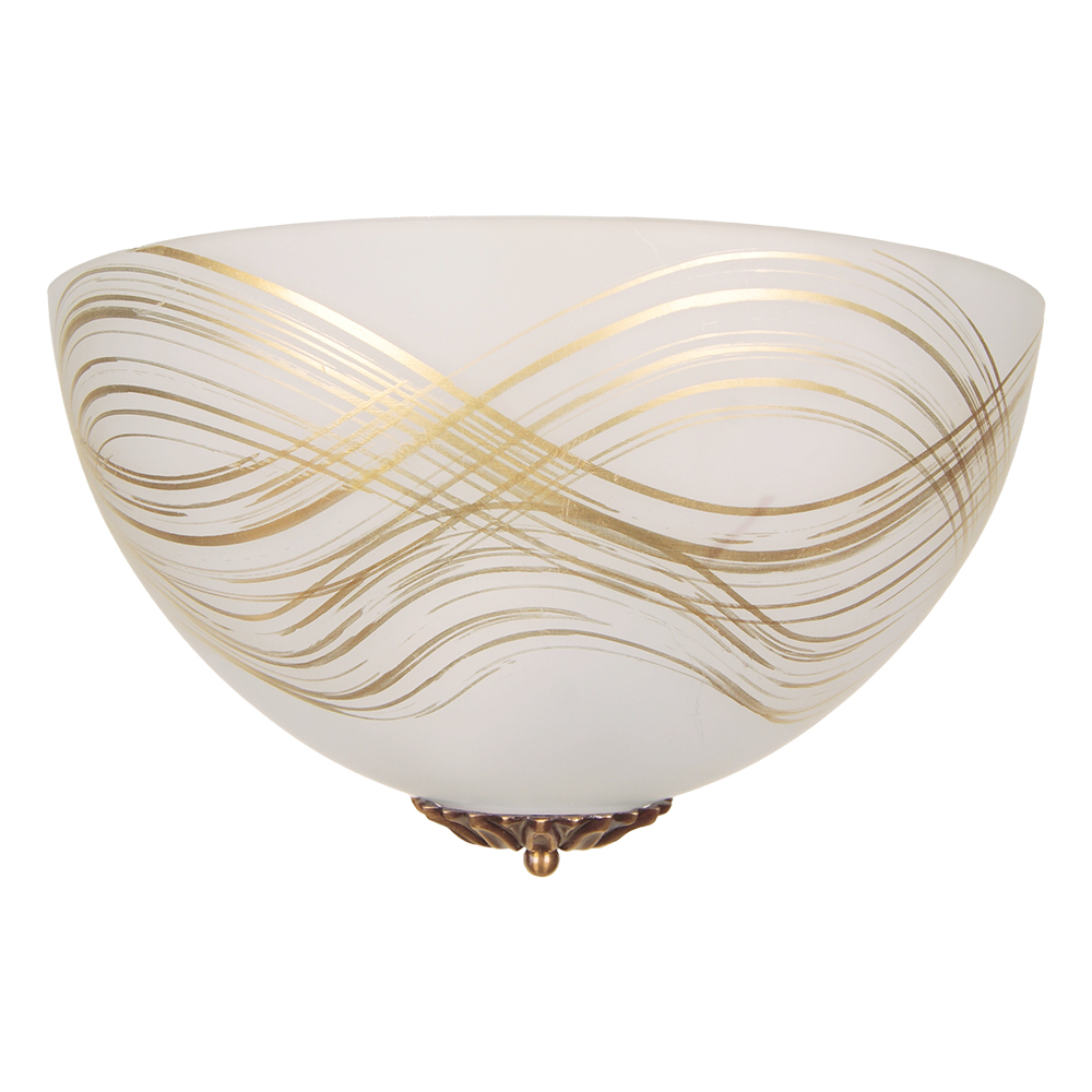 Бра Фабрика Світла Калиппо 1x60 Вт E27 античная бронза/античная латунь НББ 15-1х60-55