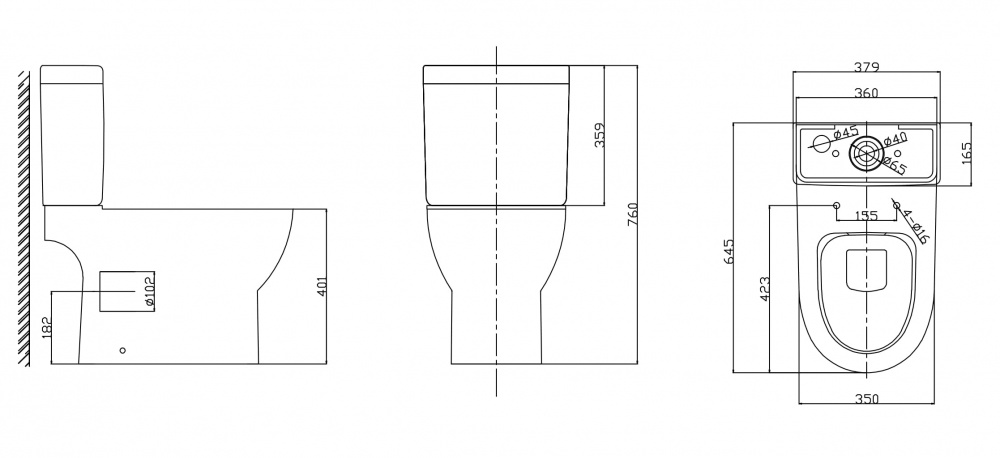 Унитаз-компакт Mixxen DENVER MXMD0793