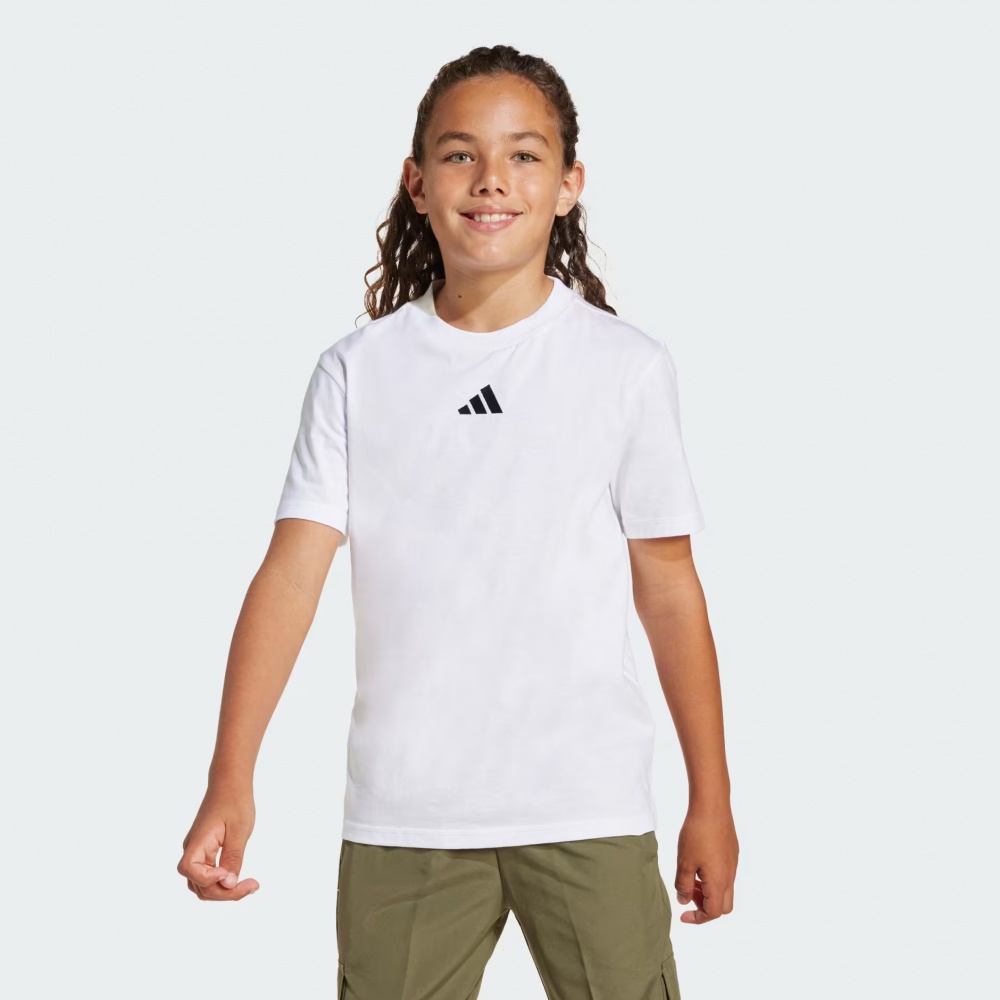 Футболка Adidas J SL TEE 160 JC9774 р.15-16YRS білий