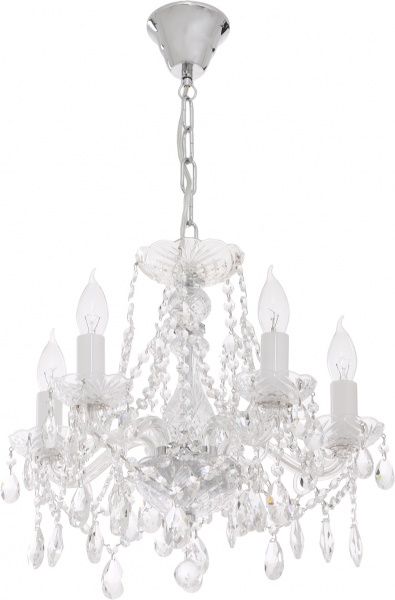 Люстра подвесная Crystal Life 5x40 Вт E14 хром A1314LM-5CC 