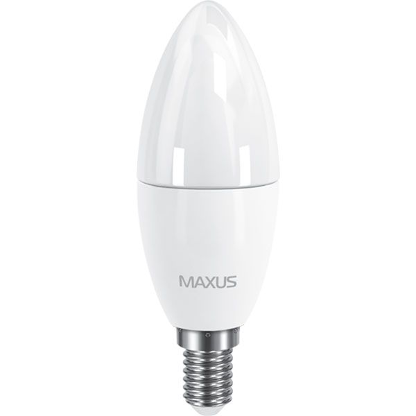 Лампа LED Maxus C37 CL-F 6 Вт E14 4100 K холодный свет