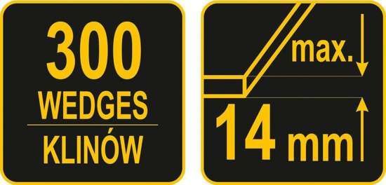 Клины Vorel 04718 300 шт.