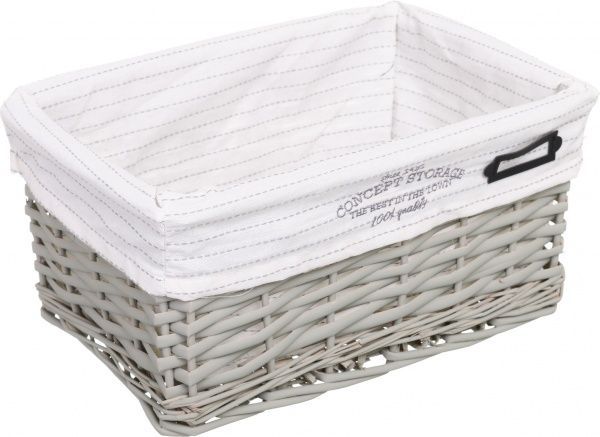 Кошик плетений Tony Bridge Basket з текстилем 30х20х14 см HQN20-4AB-5 