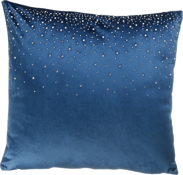 Подушка декоративна 45x45 см синій HOME&STYLING 
