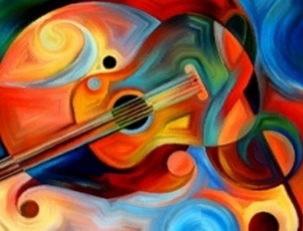 Набір для творчості зі стразами на підрамнику Мелодія 40x50 см 178053 Діамантові ручки 