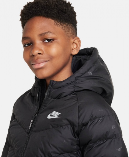 Куртка Nike K NSW SYNFL HD JKT AOP DX1266-010 р.M чорний