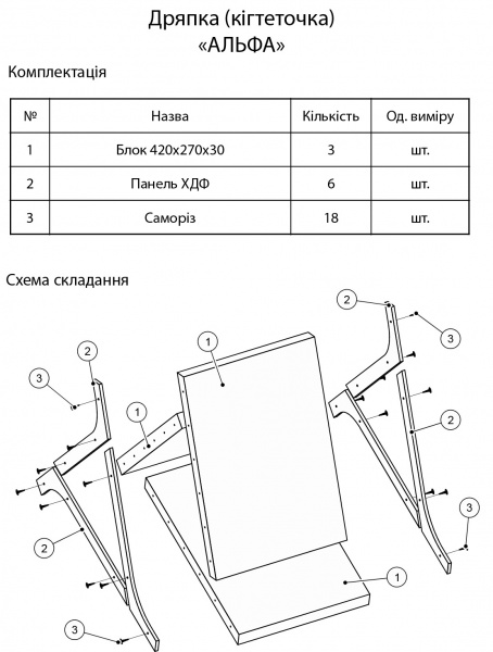 Кігтеточка Eco-land Альфа