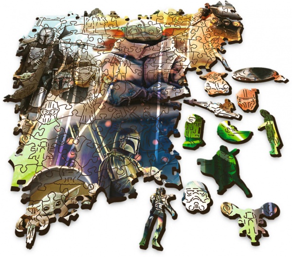 Пазли дерев’яні Trefl 505 Wood Craft Таємничий Ґроґу Марвел 20169