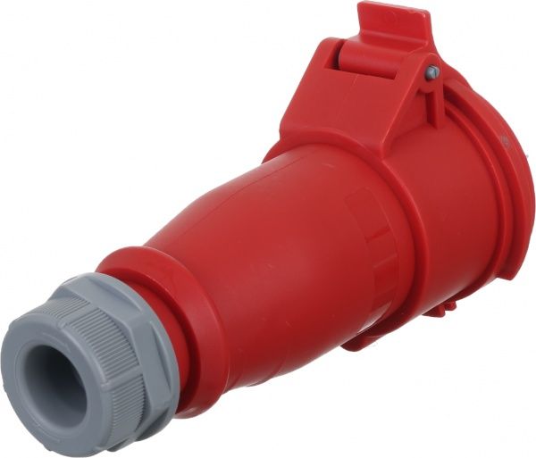 Розетка силовая переносная с заземлением Expert 3p+N+PE (215) 380В 16А IP44 серый