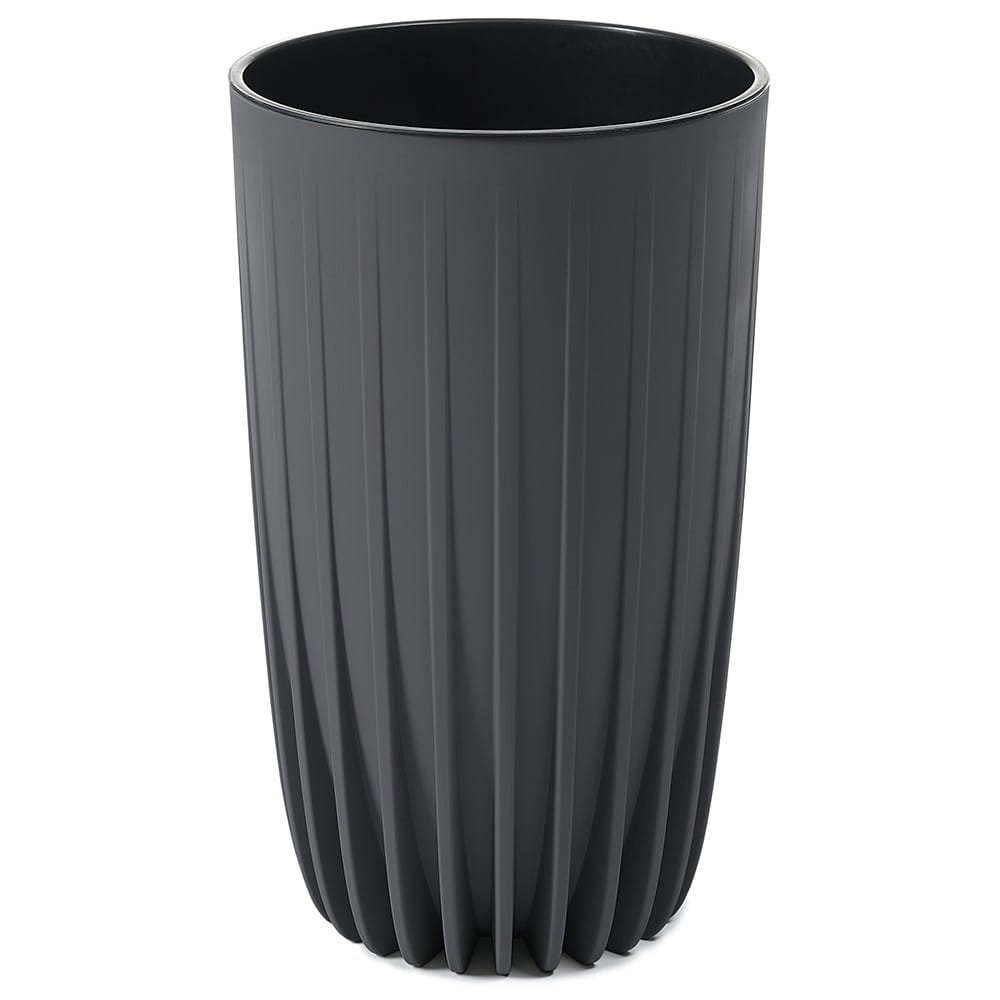 Вазон пластик MIRA TALL круглий антрацит 12,5 л Ламела (9829859)
