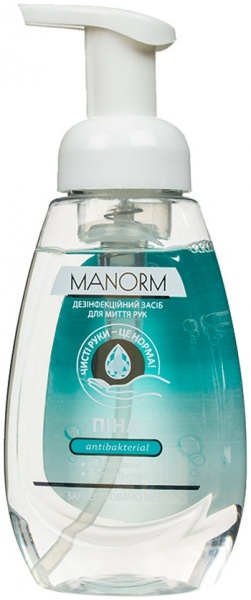 Мило-пінка Manorm Антибактеріальне 300 мл