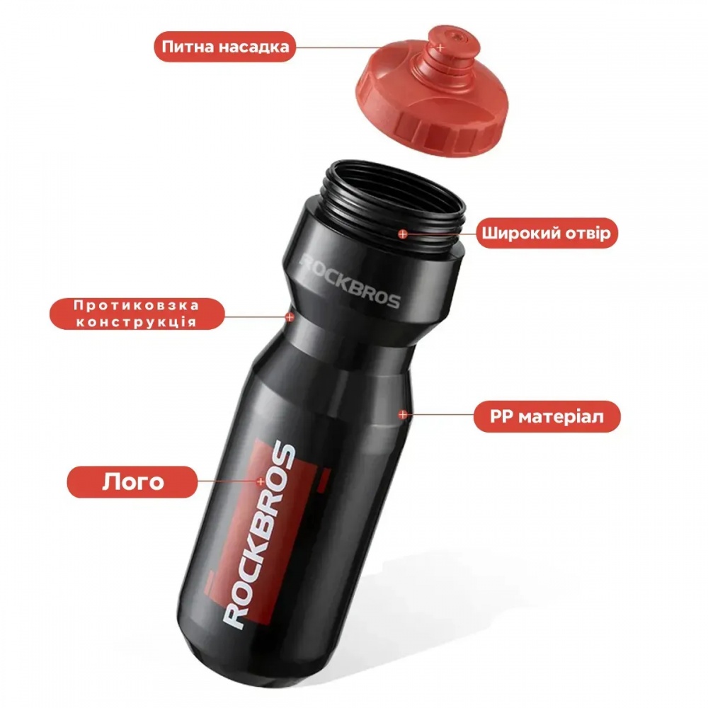 Фляга ROCKBROS DCBT69BR 750 мл черный