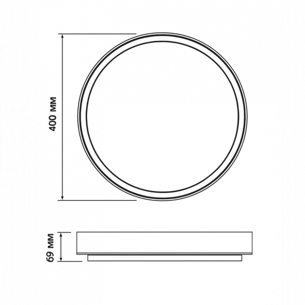 Светильник потолочный LIGHT SET HVYLYA 400 48 Вт белый/дерево 3000-6500+RGB К
