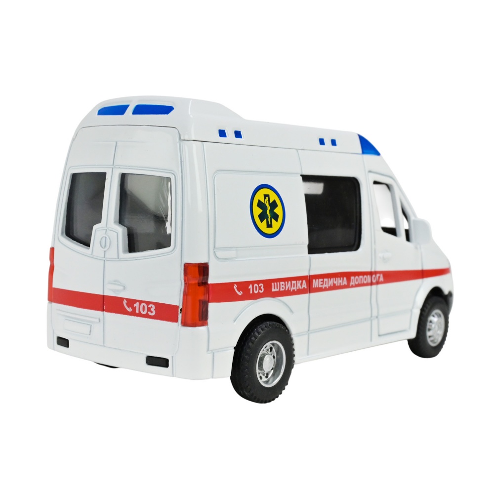 Машинка Автопром 1:24 «Службы спасения» Скорая помощь AP7543