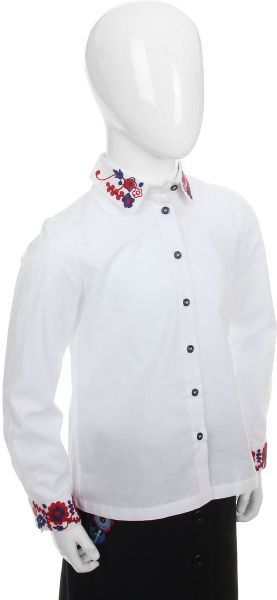 Вышиванка детская Эдельвика р.158 белый 89-19/09 