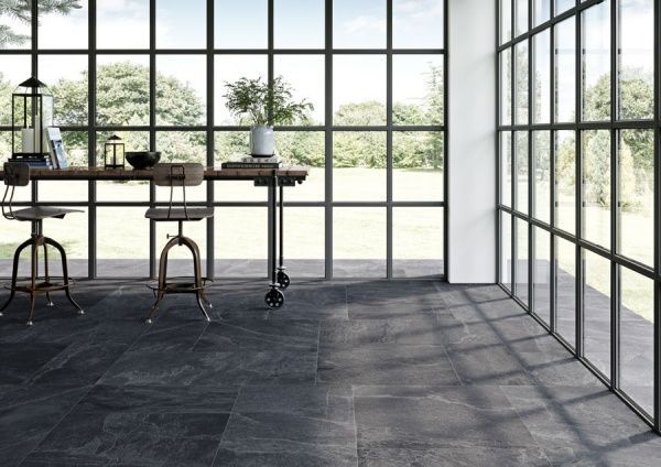 Плитка Zeus Ceramica Slate Black ZBXST9R 45x90 