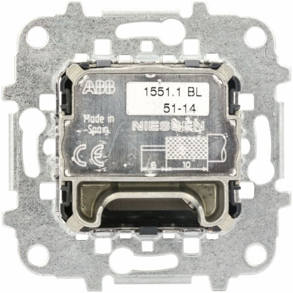 Розетка TV+R+SAT оконечная ABB Zenit белый N2251.7 BL Z